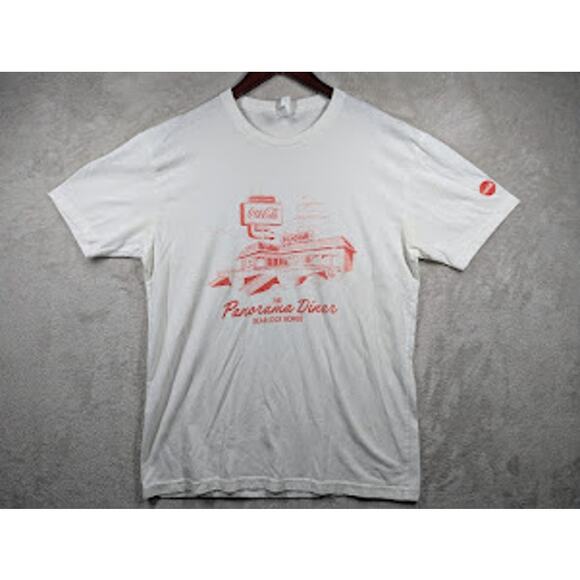 2019 BlizzCon Overwatch Coca Cola Panorama Diner LARGE Shirt Exclusive Blizzard - Picture 1 of 8